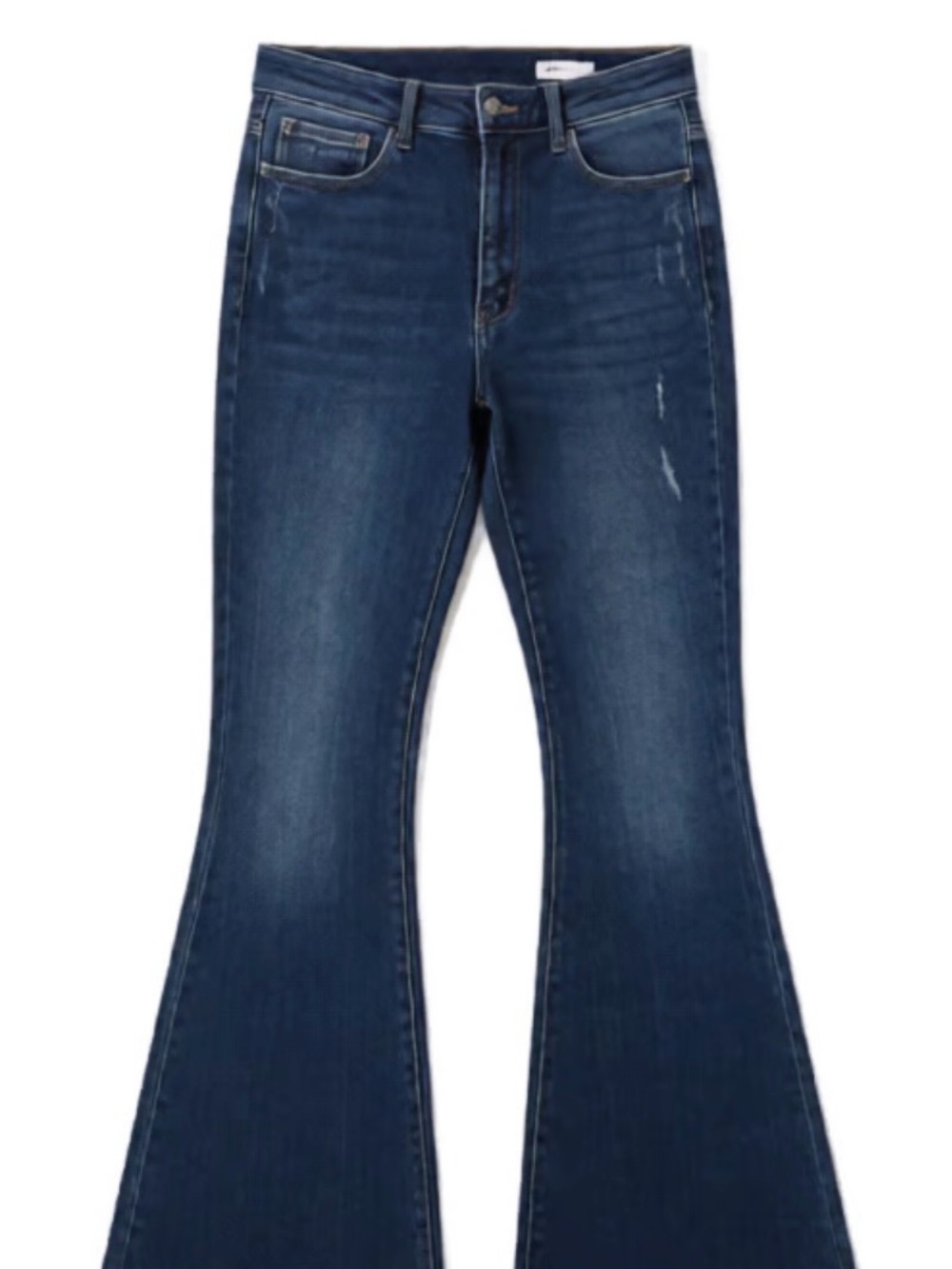 KanCan Dark Blue High-Rise Flare Jeans